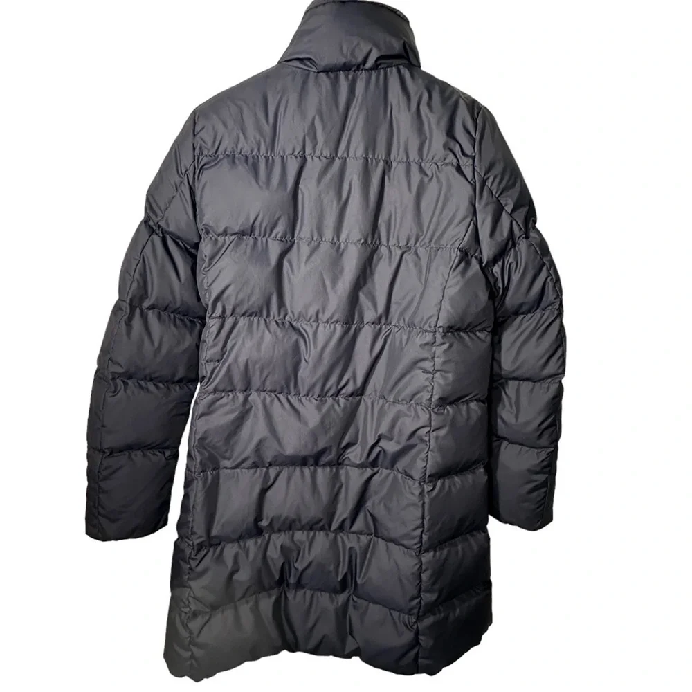 J.Crew Navy Longline Puffer Coat Size L - Picture 2 of 7